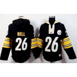 Cheap LeVeon Bell Steelers Hoodie From China Black I #26