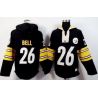 Cheap LeVeon Bell Steelers Hoodie From China Black I #26