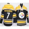 Cheap Ben Roethlisberger Steelers Hoodie From China Yellow Black I #7