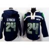 Cheap Marshawn Lynch Seahawks Hoodie From China Navy I #24