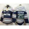 Cheap Richard Sherman Seahawks Hoodie From China Light Blue Blue I #25