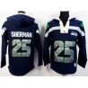 Cheap Richard Sherman Seahawks Hoodie From China Navy I #25