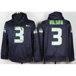 Cheap Russell Wilson Seahawks Hoodie From China Full Blue I #3