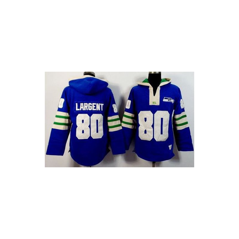 Cheap Steve Largent Seahawks Hoodie From China Royal Blue I #80