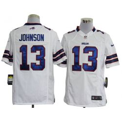 Cheap Steve Johnson Bills Jersey #13 White From China Game