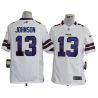 Cheap Steve Johnson Bills Jersey #13 White From China Game