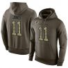 Cheap Julio Jones Falcons Hoodie From China Olive Salute To Service #11