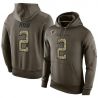 Cheap Matt Ryan Falcons Hoodie From China Olive Salute To Service #2