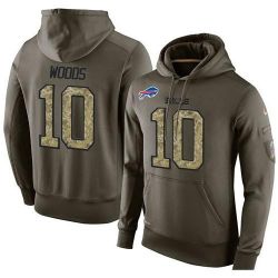 Cheap Robert Woods Bills Hoodie From China Olive Salute To Service #10