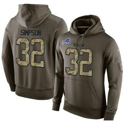 Cheap OJ Simpson Bills Hoodie From China Olive Salute To Service #32