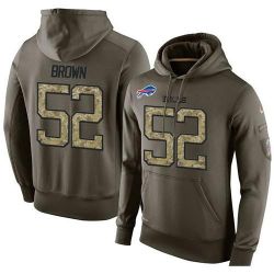 Cheap Preston Brown Bills Hoodie From China Olive Salute To Service #52