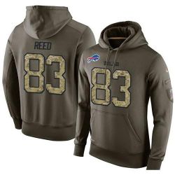 Cheap Andre Reed Bills Hoodie From China Olive Salute To Service #83