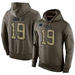 Cheap Ted Ginn Jr Panthers Hoodie From China Olive Salute To Service #19