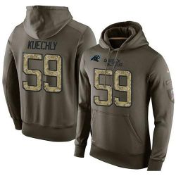 Cheap Luke Kuechly Panthers Hoodie From China Olive Salute To Service #59