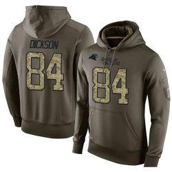 Cheap Ed Dickson Panthers Hoodie From China Olive Salute To Service #84