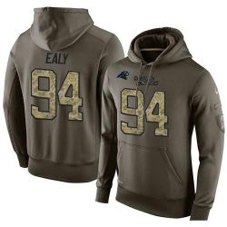 Cheap Kony Ealy Panthers Hoodie From China Olive Salute To Service #94