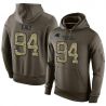 Cheap Kony Ealy Panthers Hoodie From China Olive Salute To Service #94