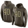 Cheap Gale Sayers Bears Hoodie From China Olive Salute To Service #40