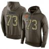 Cheap Joe Thomas Browns Hoodie From China Olive Salute To Service #73