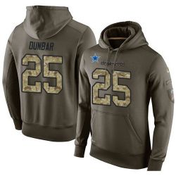 Cheap Lance Dunbar Cowboys Hoodie From China Olive Salute To Service #25