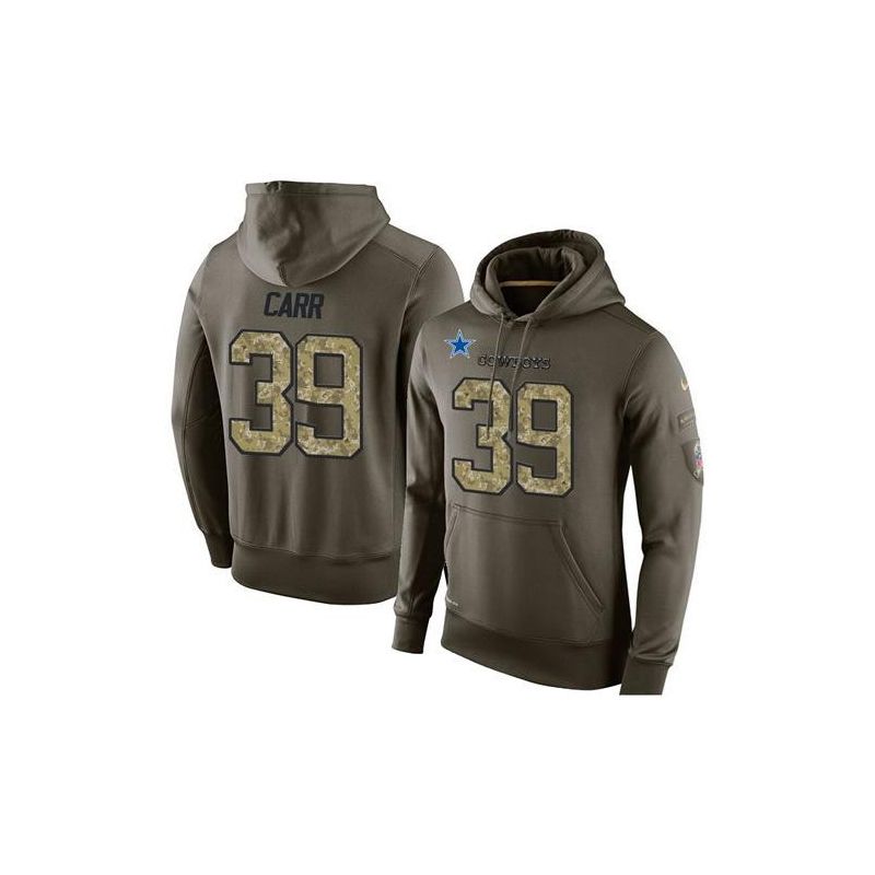 Cheap Brandon Carr Cowboys Hoodie From China Olive Salute To Service #39