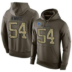 Cheap Randy White Cowboys Hoodie From China Olive Salute To Service #54