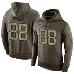 Cheap Dez Bryant Cowboys Hoodie From China Olive Salute To Service #88