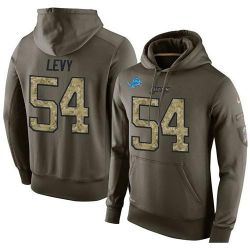 Cheap DeAndre Levy Lions Hoodie From China Olive Salute To Service #54