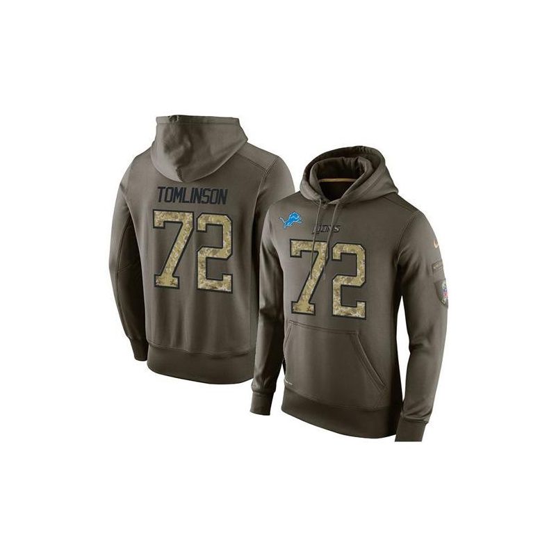 Cheap Laken Tomlinson Lions Hoodie From China Olive Salute To Service #72