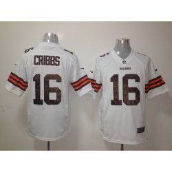 Cheap Joshua Cribbs Browns Jersey #16 White From China Game