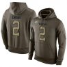 Cheap Mason Crosby Packers Hoodie From China Olive Salute To Service #2