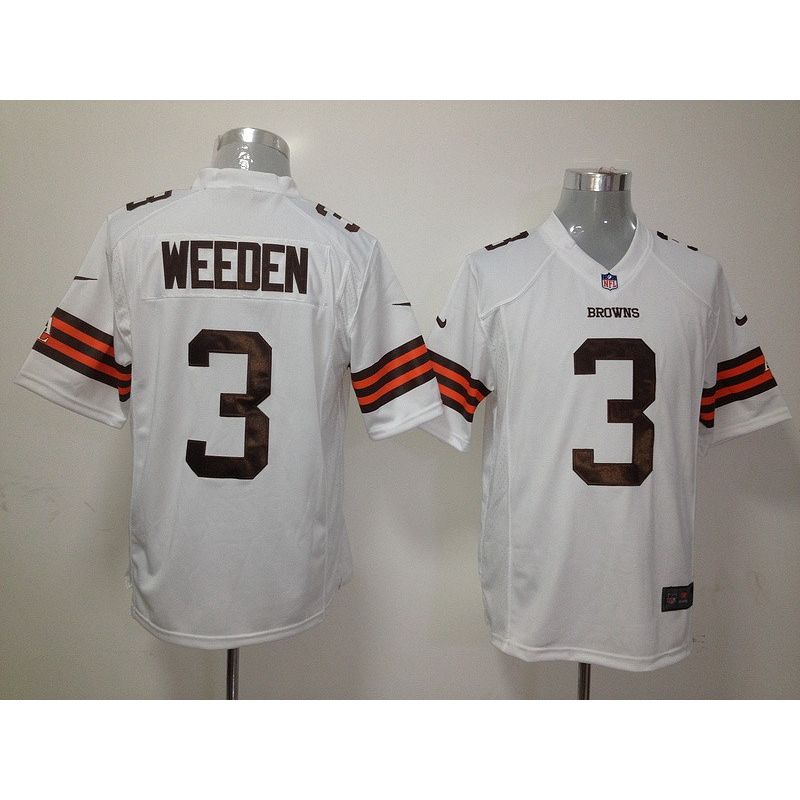 Cheap Brandon Weeden Browns Jersey #3 White From China Game Cheap Brandon Weeden Browns Jersey #3 White From China Game