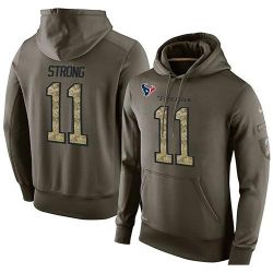 Cheap Jaelen Strong Texans Hoodie From China Olive Salute To Service #11