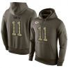 Cheap Alex Smith Chiefs Hoodie From China Olive Salute To Service #11