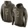 Cheap Dustin Colquitt Chiefs Hoodie From China Olive Salute To Service #2