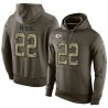 Cheap Marcus Peters Chiefs Hoodie From China Olive Salute To Service #22