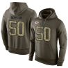 Cheap Justin Houston Chiefs Hoodie From China Olive Salute To Service #50