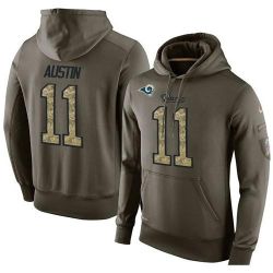 Cheap Tavon Austin Rams Hoodie From China Olive Salute To Service #11