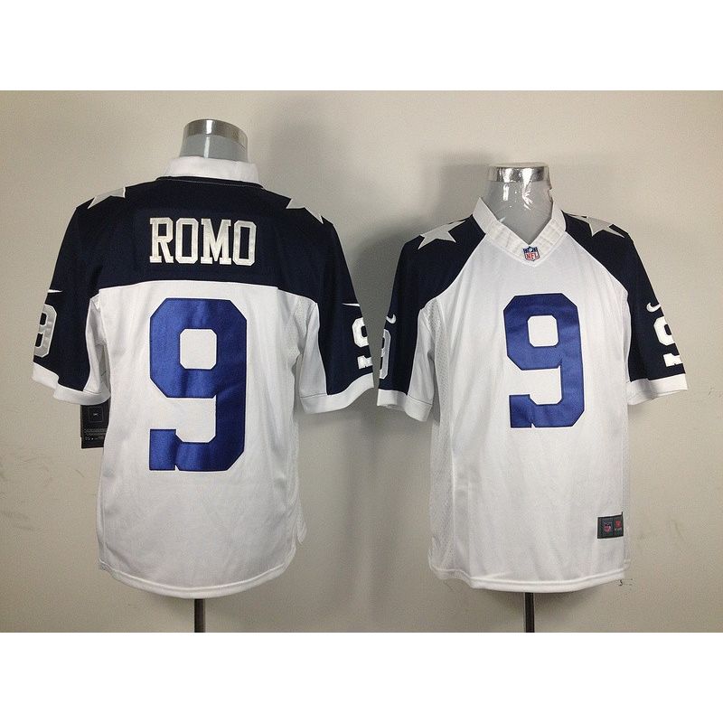 Cheap Tony Romo Cowboys Jersey #9 White Thanksgiving From China Game