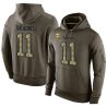 Cheap Laquon Treadwell Vikings Hoodie From China Olive Salute To Service #11