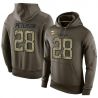 Cheap Adrian Peterson Vikings Hoodie From China Olive Salute To Service #28
