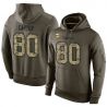Cheap Cris Carter Vikings Hoodie From China Olive Salute To Service #80