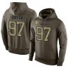 Cheap Everson Griffen Vikings Hoodie From China Olive Salute To Service #97