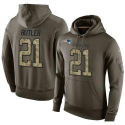 Cheap Malcolm Butler Patriots Hoodie From China Olive Salute To Service #21