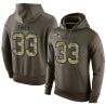 Cheap Kevin Faulk Patriots Hoodie From China Olive Salute To Service #33