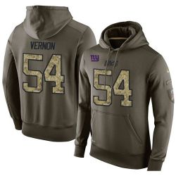 Cheap Olivier Vernon Giants Hoodie From China Olive Salute To Service #54