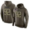 Cheap Michael Strahan Giants Hoodie From China Olive Salute To Service #92