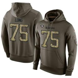 Cheap Howie Long Raiders Hoodie From China Olive Salute To Service #75