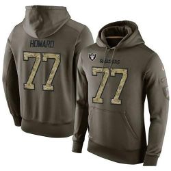 Cheap Austin Howard Raiders Hoodie From China Olive Salute To Service #77