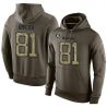 Cheap Mychal Rivera Raiders Hoodie From China Olive Salute To Service #81